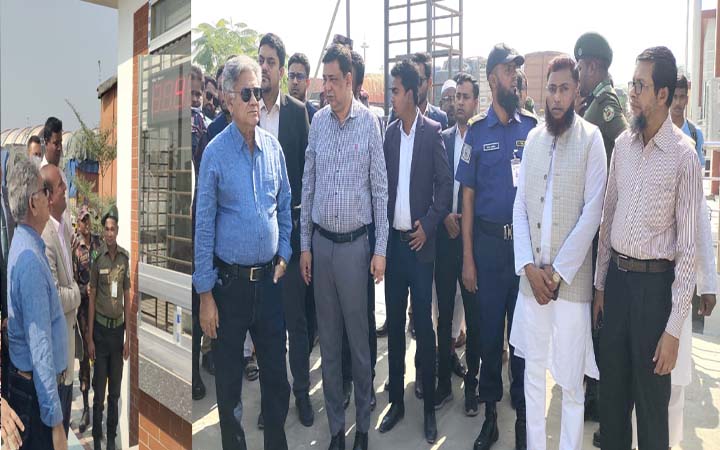 বেনাপোল স্থলবন্দর পরিদর্শন করলেন নৌ-পরিবহন মন্ত্রণালয়ের উপদেস্টা সাখাওয়াত হোসেন